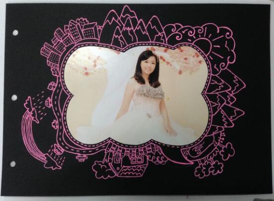 手工diy婚紗相冊設(shè)計(jì)圖片